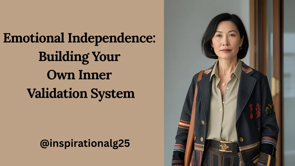 Emotional Independence: Building Your Own Inner Validation System