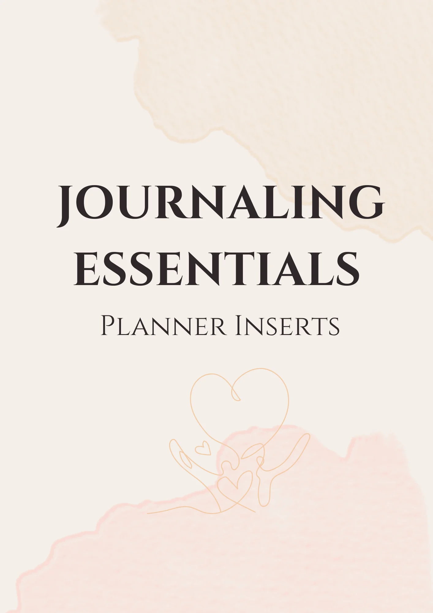 Journaling Essentials Planner Inserts
