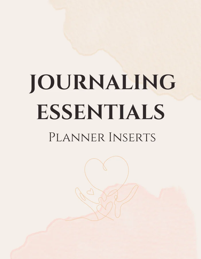 Cover design of Journaling Essentials Planner Inserts