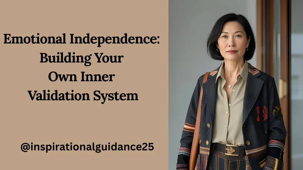 Emotional Independence: Building Your Own Inner Validation System