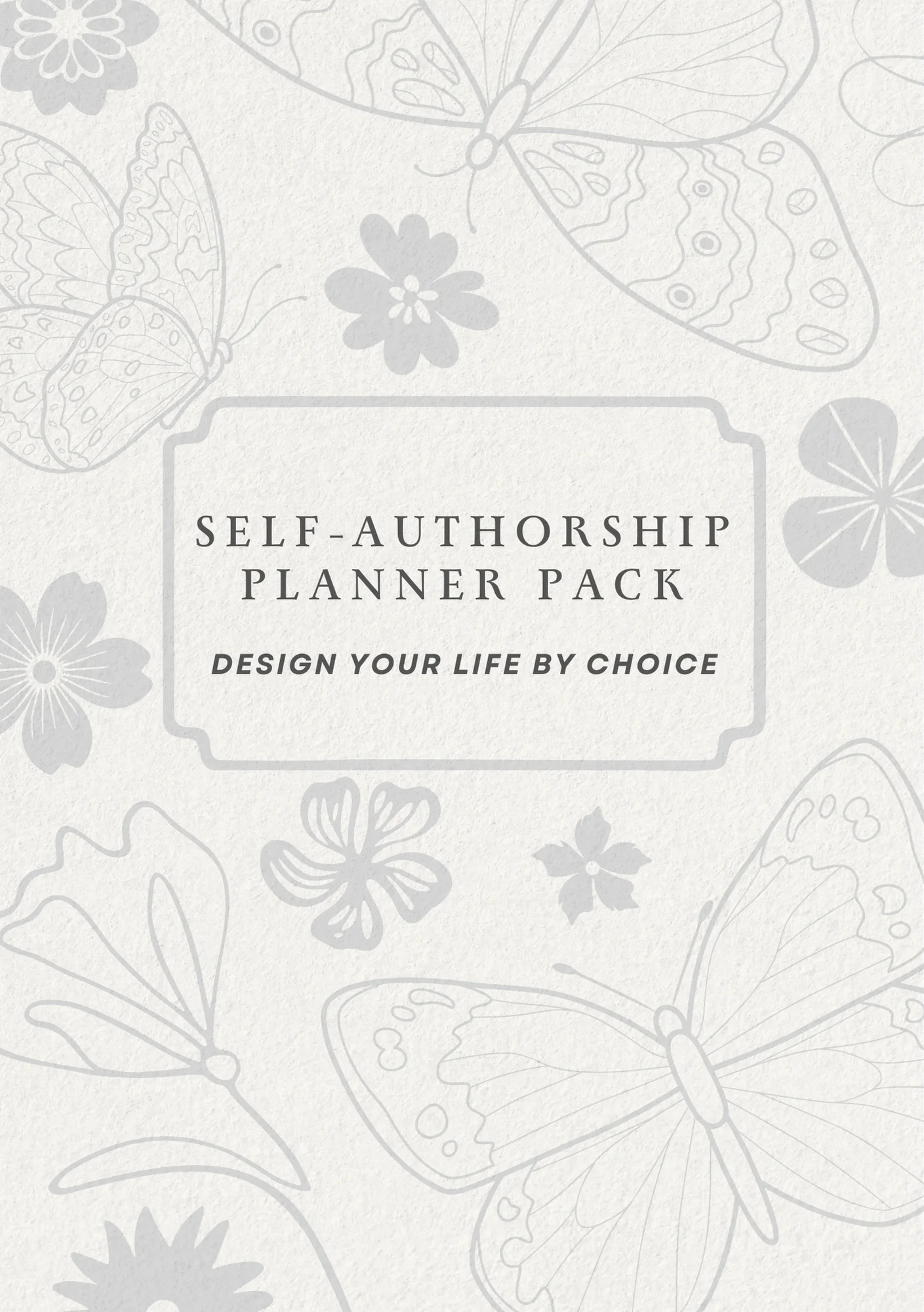 Self-Authorship Printable Planner Pack